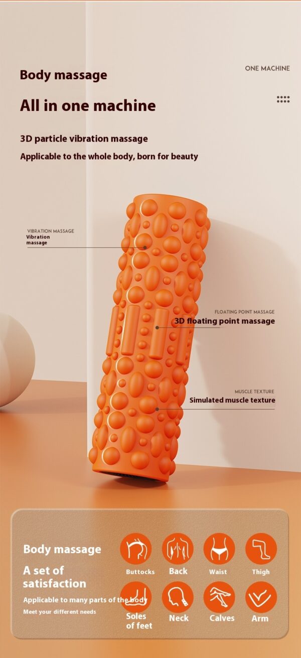 Vibrating Foam Roller for Legs, Yoga & Recovery