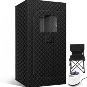 Portable Sauna – Full Body Home Steam Sauna Tent with Chair & Fast Heat System
