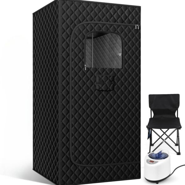Portable Sauna – Full Body Home Steam Sauna Tent with Chair & Fast Heat System