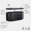 At Home Cold Plunge – Inflatable Ice Bath with Built-In Chiller, Full Body Recovery Tub (170×88×65cm)